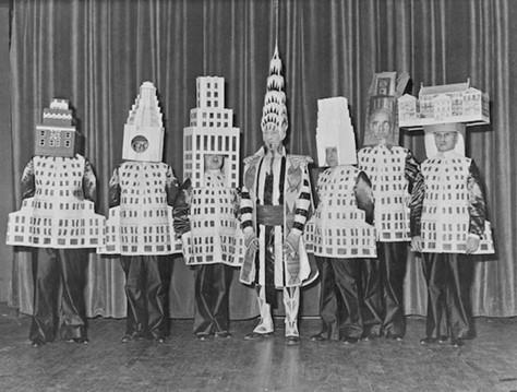 1931- New York Architects Dress as Buildings they Designed